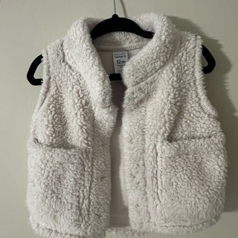 Carter's Cream Sherpa Vest